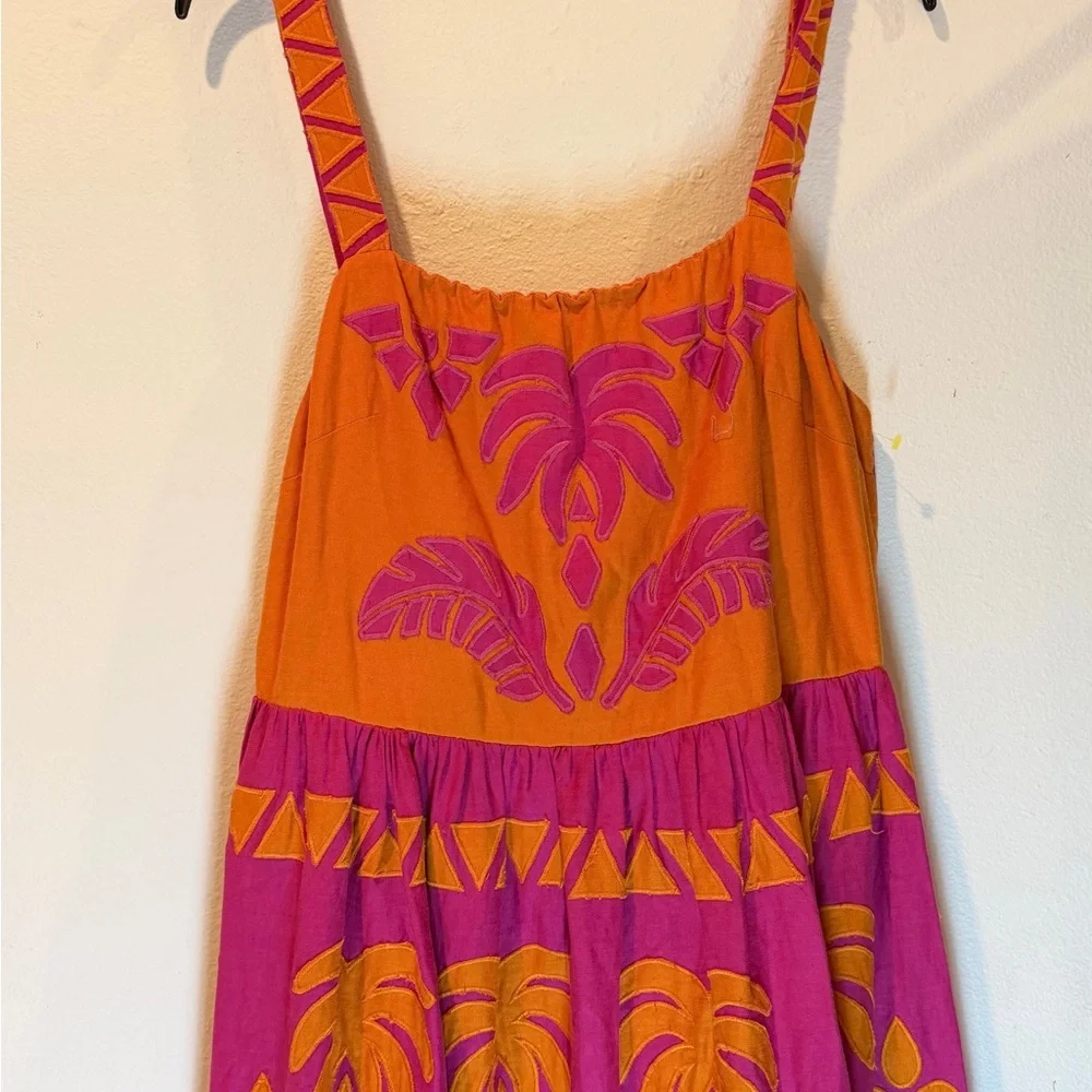 FARM Rio Orange and Pink Tropical Maxi Dress - Picture 5 of 14
